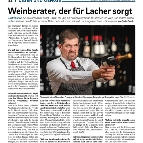Tagblatt Zuerich - Mittwoch 13. September 2023